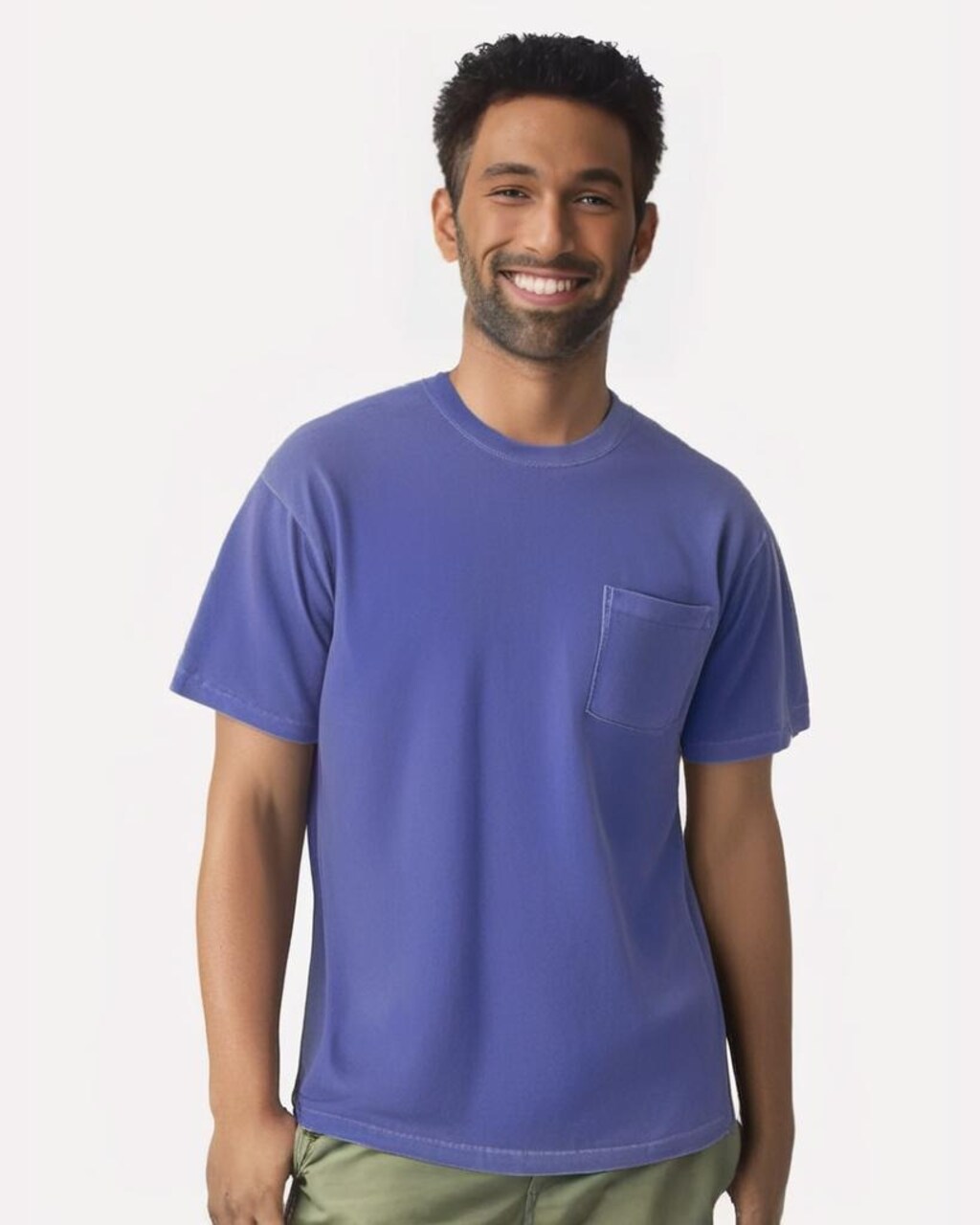 Comfort Colors® Garment Dyed Heavyweight Pocket Crewneck Short Sleeve T-Shirt